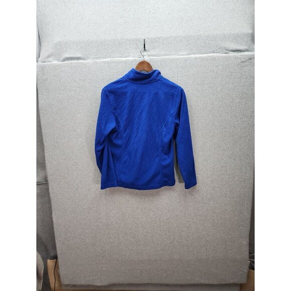 Lands End Blue Quarter Zip Fleece Pullover Size 6-8 Youth - Picture 3 of 3